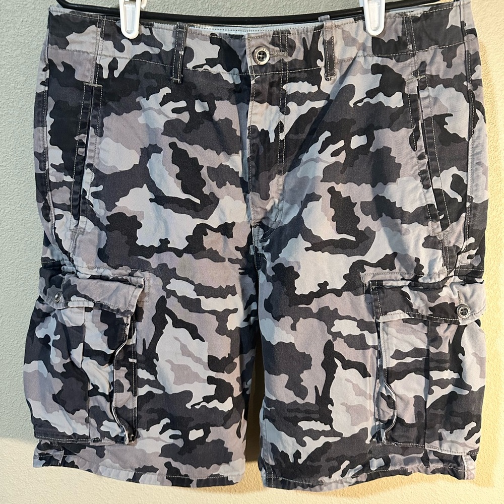 Levi's Grey Camouflage Cargo Shorts